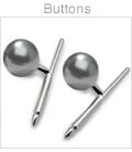 Cuff Link Buttons - Grey Tahitian Cultured Pearl - 14K Gold