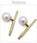 Cuff Link Buttons - Japanese Akoya Cultred Pearl - 14K Gold