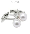 Sleeve Cuff Links - Japanese Akoya Cultured Pearl - 14K Gold