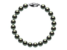 6mm Black Freshwater Pearl Bracelet