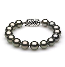 8 x 10mm Black Tahitian Pearl Bracelet