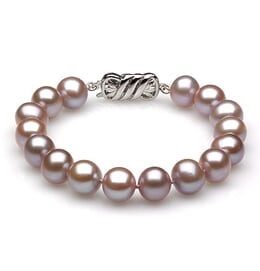 8mm Lavender Freshwater Pearl Bracelet