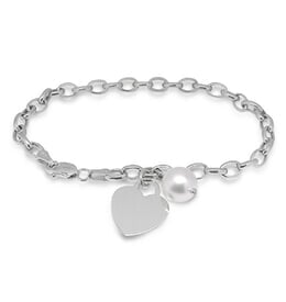 Precious Heart Pearl Bracelet