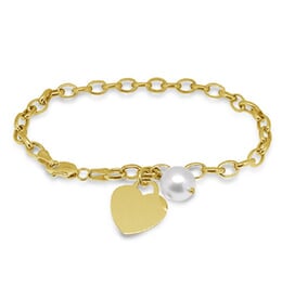 Precious Heart Pearl Bracelet