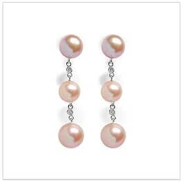 Triple Fresh a Freshwater Pearl Earring