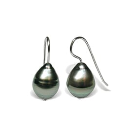 Eide in Black Tahitian Cultured Baroque Pearl Earring