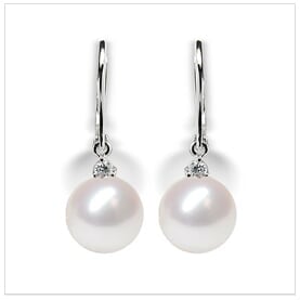 Nora a Japanese Akoya Cultured Pearl Earring