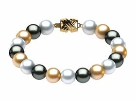 Tahitian Pearl South Sea & Golden Multicolor Bracelet
