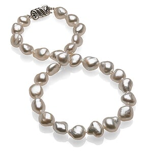 11 x 12.9mm Natural Pearl Keshi South Sea Necklace