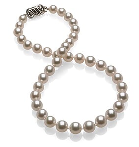 8.1 x 9.9mm White South Sea Pearl Necklace