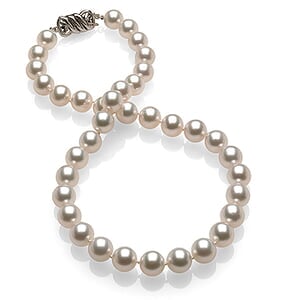 9 x 9.9mm White South Sea Pearl Necklace