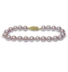 Lavender Freshwater Cultured Pearl Bracelet