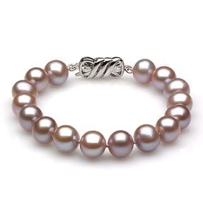 8mm Lavender Freshwater Pearl Bracelet