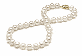 8 x 9 Round Pearl Necklace