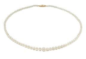 AAA 3.5 x 9.5mm Graduated Pearl Necklace