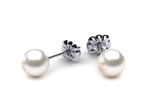 Freshwater White Pearl Earrings