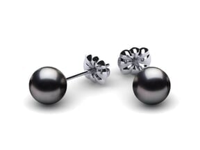 Freshwater Black Pearl Earrings