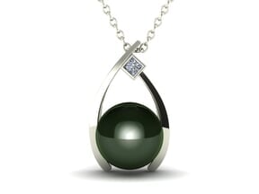 Wish Pearl & Diamond Pendant