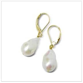 11 x 12mm Baroque Freshwater Pearl Earrings