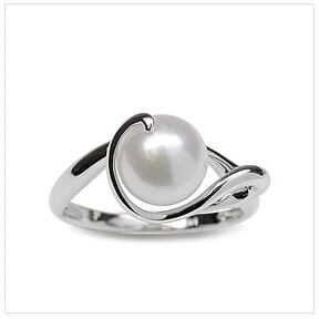 Shirley a Japanese Akoya Cultured Pearl Ring