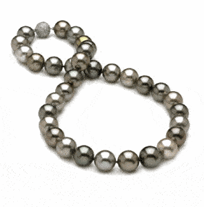 12.5 x 13.7mm Multicolor Tahitian Necklace - 16 inch