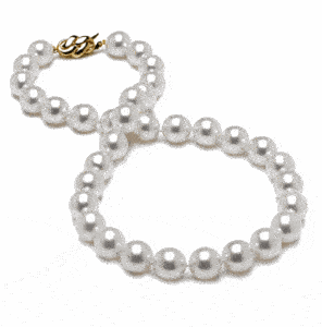 10 x 10.9mm White South Sea Pearl Necklace