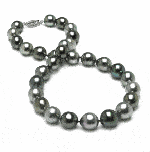 10 x 13mm Multicolor Tahitian Pearl Necklace - 16 inch