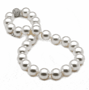 13 x 15mm White South Sea Pearl Necklace