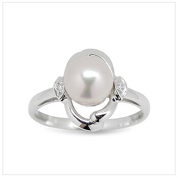 Prudence a Japanese Akoya Cultured Pearl Ring