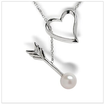 Heart & Arrow Freshwater Pearl Pendant