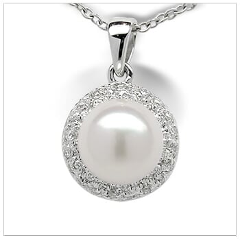 Bernie a Japanese Akoya Cultured Pearl Pendant