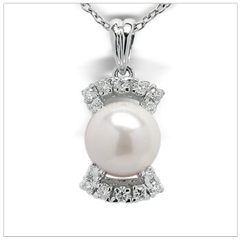 Pandora a Japanese Akoya Cultured Pearl Pendant