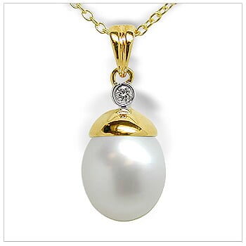 Nell a Australian White South Sea Cultured Pearl Pendant