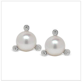 Meka a Japanese Akoya Cultured Pearl Earring