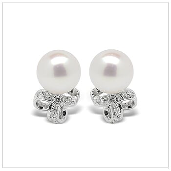 Zosima a Japanese Akoya Cultured Pearl Earrings