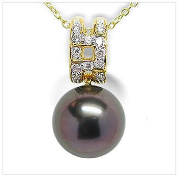 Phila a Black Tahitian Cultured Pearl Pendant