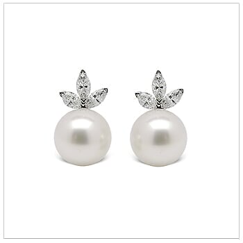 Tiara a Australian South Sea Cultured Pearl Earrings