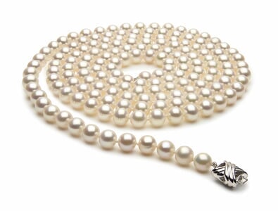 52 Inch 7.5mm x 8mm Freshwater Cultured Pearl Necklace