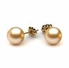 8mm Golden South Sea Pearl Earring