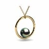 Circle of Life Tahitian Pearl Peacock Pendant
