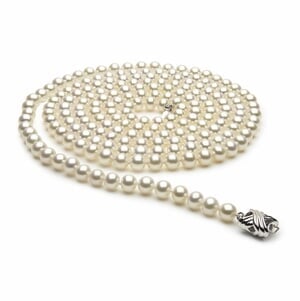 54 Inch 6.5mm x 7mm Freshwater Cultured Pearl Necklace