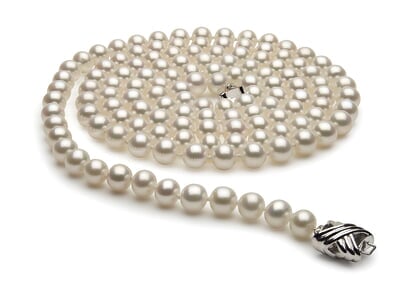 36 Inch 6.5 x 7.0mm White Freshwater Pearl Necklace