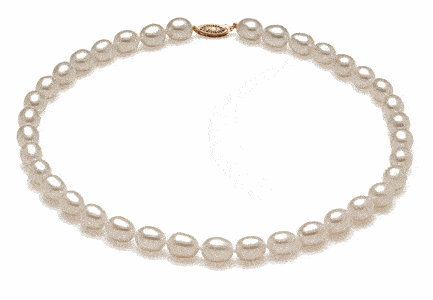 AAA 8 x 9mm Drop Pearl Necklace
