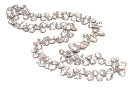 AAA 11 x 15mm Keshi Shape Pearl Necklace