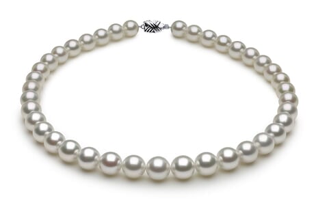 South Sea Pearl Necklace Serial Number | white-south-sea-round-pearl-necklace-11-9mmto10-1mm-aaa-16inch-s8-dr10555w-b20