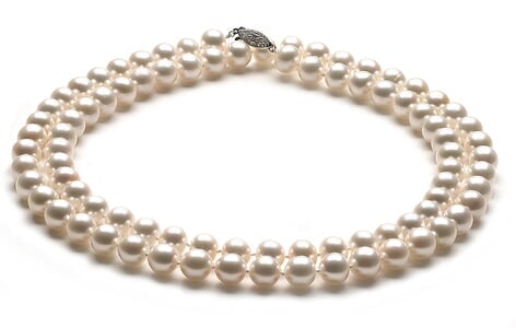 AAA 10 x 10.5mm Opera White Freshwater Pearl Necklace