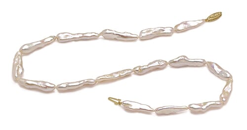 AAA 6 x 22mm Branch Shape Pearl Necklace