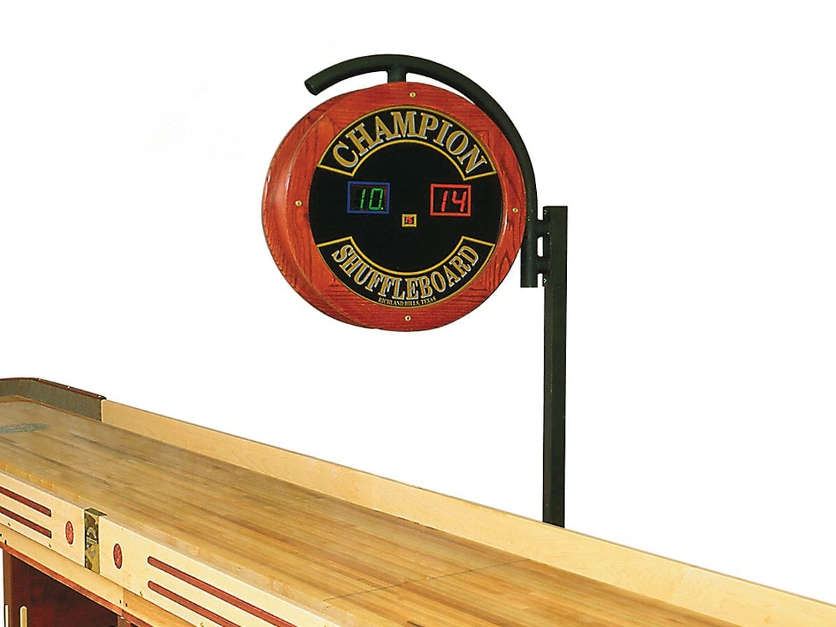 Champion Shuffleboard Large Wood Electronic Scoreboard