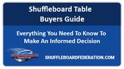 Shuffleboard Table Buying Guide: Everything You Need To Know To Make An Informed Decision