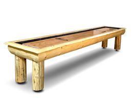 Hudson Ponderosa Log Style Rustic Shuffleboard Table